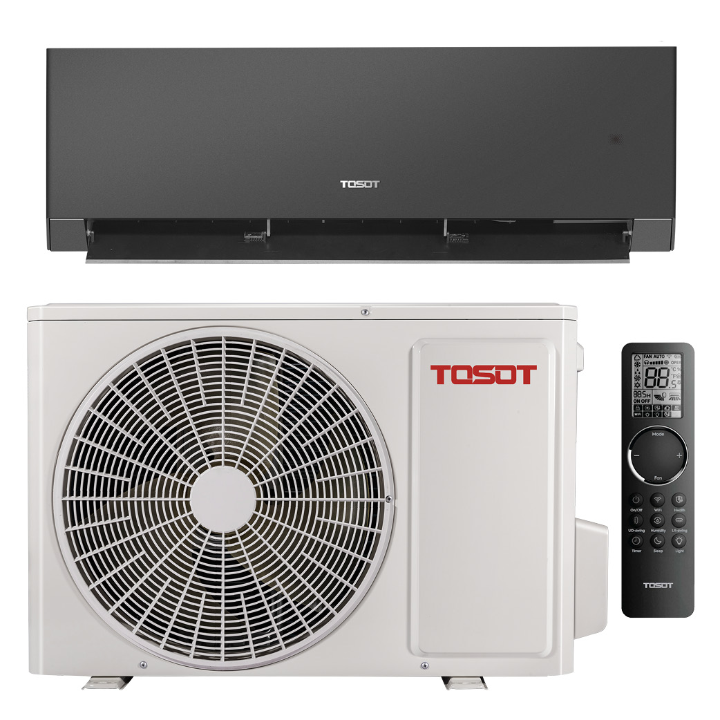 tosot airco set zwart